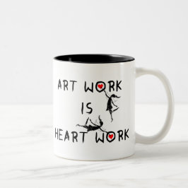 Kunstfeeën: Kunstwerk is kunstwerk Tweekleurige Koffiemok