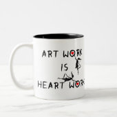 Kunstfeeën: Kunstwerk is kunstwerk Tweekleurige Koffiemok (Links)