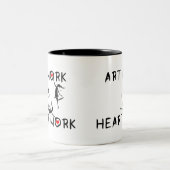 Kunstfeeën: Kunstwerk is kunstwerk Tweekleurige Koffiemok (Center)