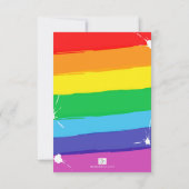 Kunstfeest in kleurrijke verf kaart (Achterkant)