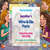 Kunstfeest Verf en Sip Tieners viering Kaart