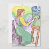 Kunstfeest Verf en Sip Tieners viering Kaart (Achterkant)