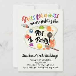 Kunstfeest, verjaardag kaart