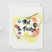 Kunstfeest, verjaardag kaart (Achterkant)