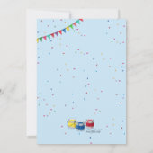 Kunstfeest verjaardagsfeest kaart (Achterkant)