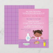 Kunstfeest voor het schilderen van cute Girl Potte Kaart (Voorkant / Achterkant)