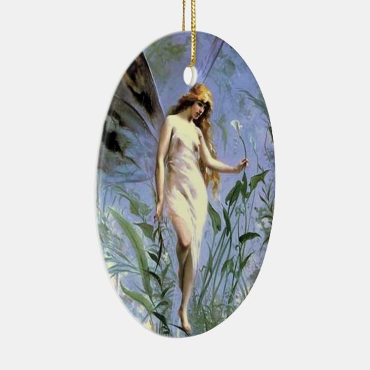   Kunstfeibloemen - voeg naamcadeautjes toe Keramisch Ornament (Rechts)