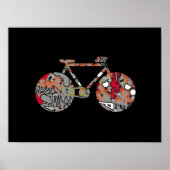 kunstfietsendecor poster (Voorkant)