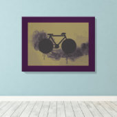 kunstfietsendecor voor stadsgebruik canvas afdruk (Insitu (Houten vloer))