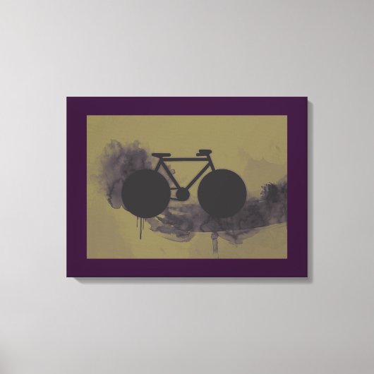 kunstfietsendecor voor stadsgebruik canvas afdruk (Voorkant)