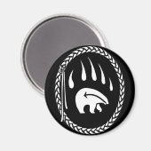 Kunstfilms met Beer op basis van stamhout Magneet (Voorkant / Achterkant)