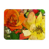 kunstflorale achtergrond 2 magneet (Horizontaal)