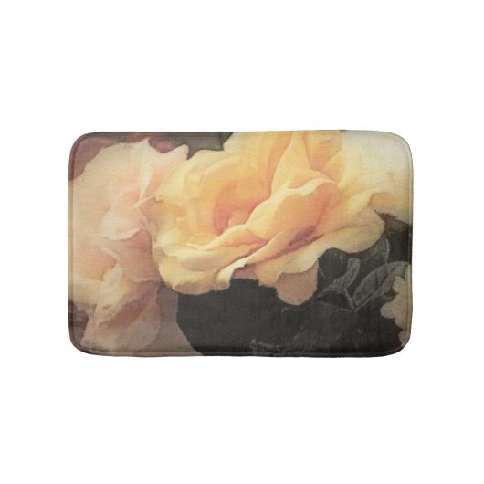 kunstflorale achtergrond in pastelkleuren badmat (Voorkant)