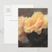 kunstflorale achtergrond in pastelkleuren briefkaart (Voorkant / Achterkant)