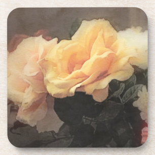 kunstflorale achtergrond in pastelkleuren onderzetter