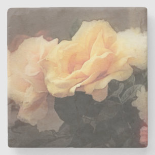 kunstflorale  achtergrond in pastelkleuren stenen onderzetter