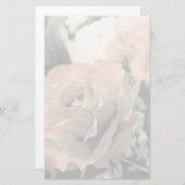 kunstflorale  achtergrond met lichtroze briefpapier (Voorkant / Achterkant)