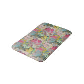 Kunstflorale grunge patroon badmat (Gekanteld)
