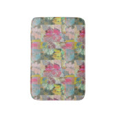 Kunstflorale grunge patroon badmat (Voorkant Verticaal)