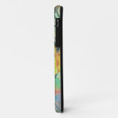 Kunstflorale grunge patroon Case-Mate iPhone case (Achterkant/links)