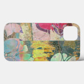 Kunstflorale grunge patroon Case-Mate iPhone case (Achterkant (horizontaal))