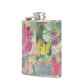 Kunstflorale grunge patroon heupfles (Links)