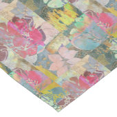 Kunstflorale grunge patroon korte tafelloper (Hoek)