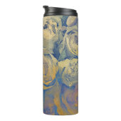 kunstflorale  kleurrijke achtergrond thermosbeker (Geroteerd rechts)