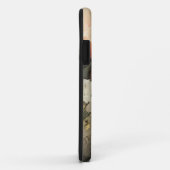 kunstflorale  trillende achtergrond met rood Case-Mate iPhone case (Achterkant/rechts)