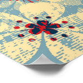 Kunstfloreel patroon en modern design poster (Hoek)