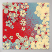 Kunstfloreel patroon en modern design poster (Voorkant)