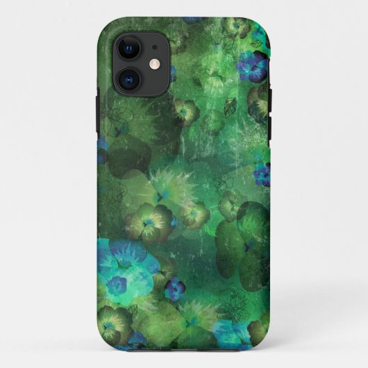 Kunstflorgrunge achtergrond Case-Mate iPhone case (Achterkant)