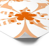 Kunstflorgrunge  achtergrondpatroon 2 poster (Hoek)