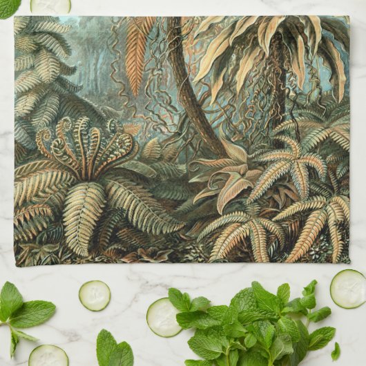 Kunstformen der Natur, Filicinae - Ernst Haeckel Theedoek (Gevouwen)