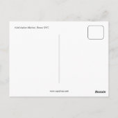  kunstfoto : 1940 Italiaanse markt, Bronx NYC Briefkaart (Achterkant)