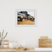 kunstfoto: 1940 Italiaanse markt, Bronx NYC Poster (Keuken)