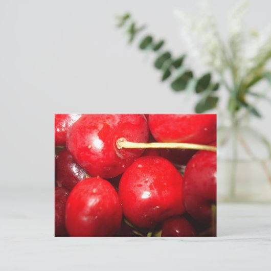 Kunstfoto Cherries Briefkaart (Staand voorkant)