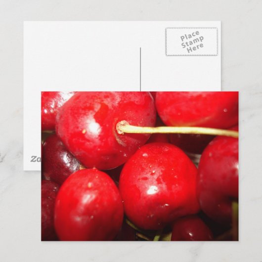 Kunstfoto Cherries Briefkaart (Voorkant / Achterkant)