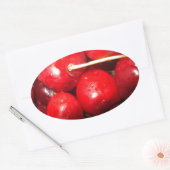 Kunstfoto Cherries Ovale Sticker (Envelop)