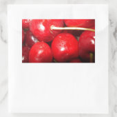 Kunstfoto Cherries Rechthoekige Sticker (Tas)