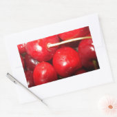 Kunstfoto Cherries Rechthoekige Sticker (Envelop)
