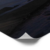 Kunstfoto van de muur bij zonsondergang nabij de h poster (Hoek)