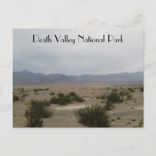 Kunstfoto van Death Valley National Park Briefkaart (Voorkant)
