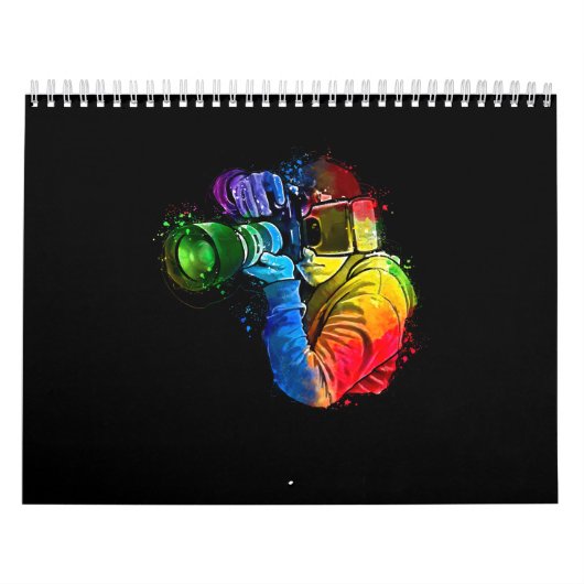 Kunstfotografie met waterverf camera-overzichten kalender (Hoes)