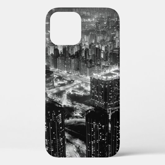 Kunstfoto's van de stad Hong Kong in tegenstelling Case-Mate iPhone Case (Achterkant)