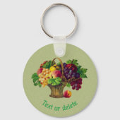 kunstfruitmandje op maat sleutelhanger (Achterkant)