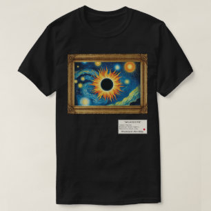 Kunstgalerie ingelijst Zonsverduistering T-shirt