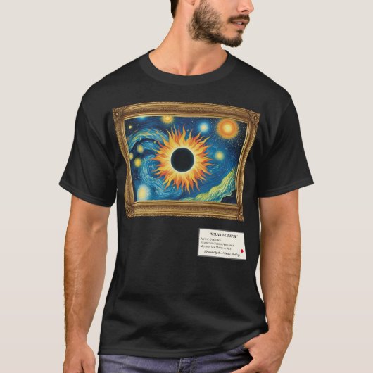Kunstgalerie ingelijst Zonsverduistering T-shirt (Voorkant)