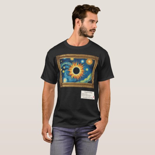 Kunstgalerie ingelijst Zonsverduistering T-shirt (Voorkant volledig)