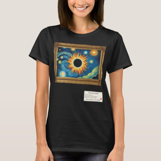 Kunstgalerie ingelijst Zonsverduistering T-shirt (Voorkant)